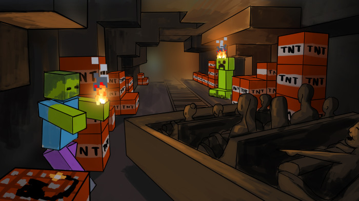 So soll es mal in der Minecraft World aussehen. (Bild: Merlin Entertainments)